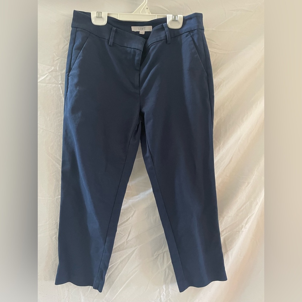 LOFT Women’s Riviera Slim Navy Dress Pants